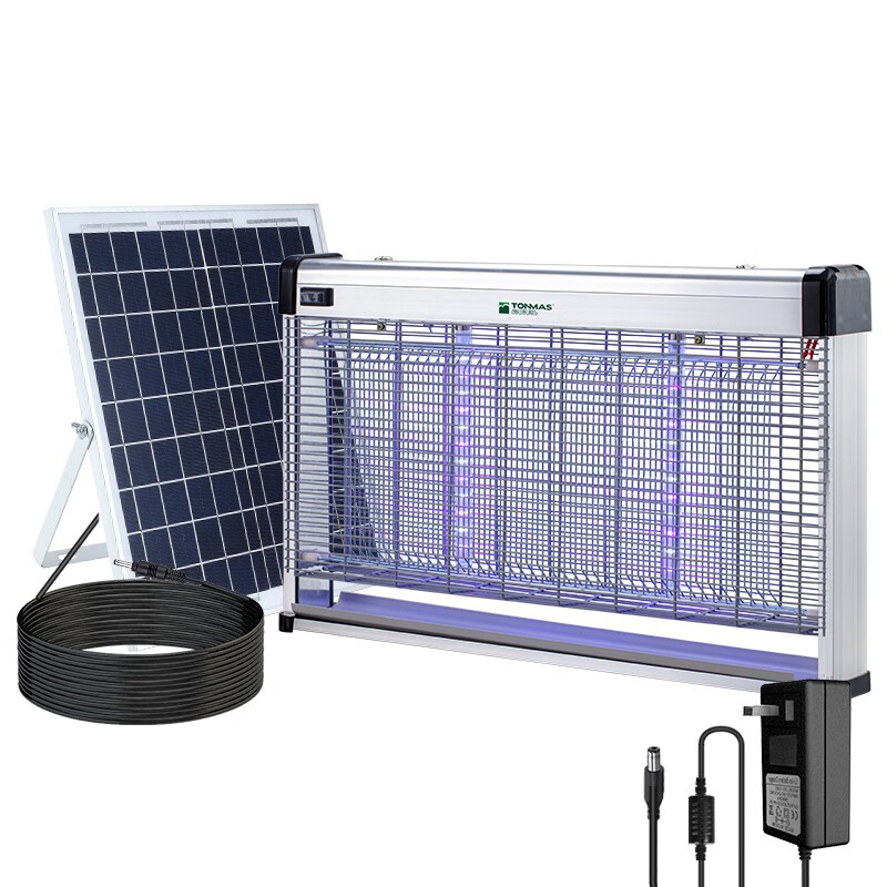 汤玛斯(tonmas)灭蚊灯太阳能户外防水充电式灭蚊器商用餐厅诱捕蚊子灭