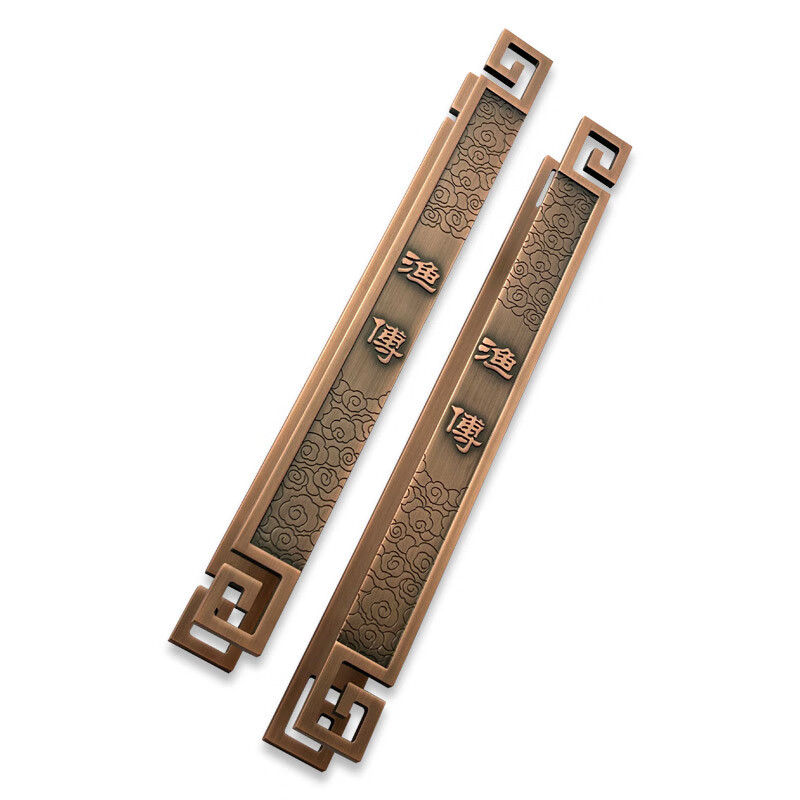 门把手仿铜简约家具长行拉手 400*60 古铜色