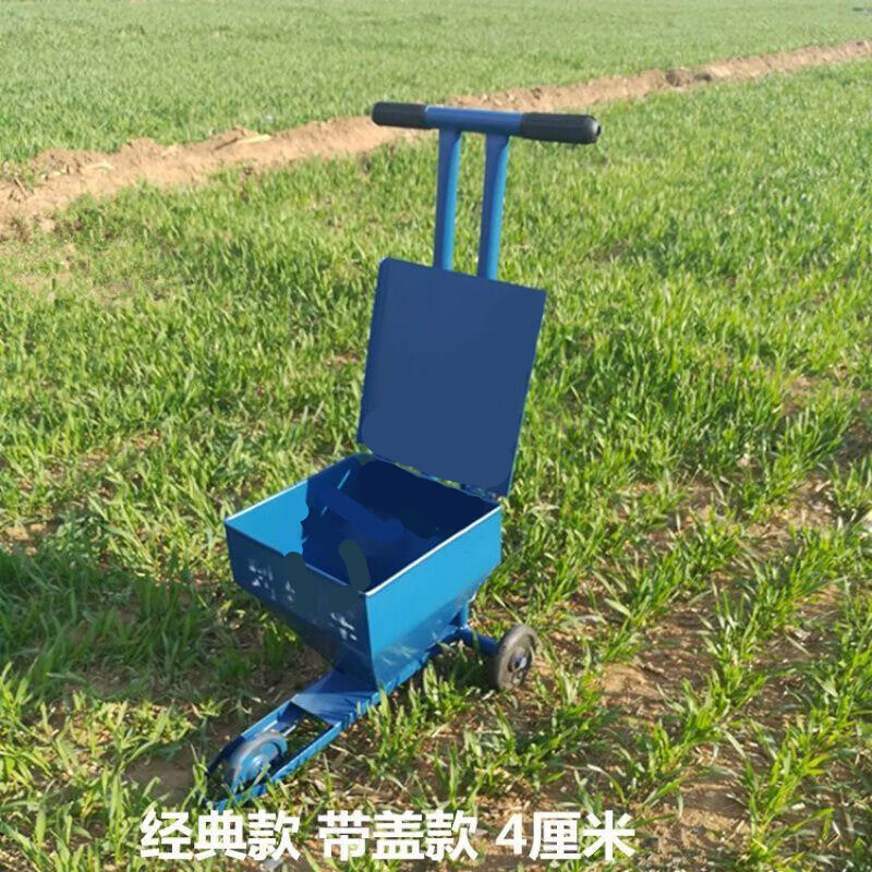 石灰粉划线车 粉白白灰器手工地画线石灰机跑道田径手推推车划线器