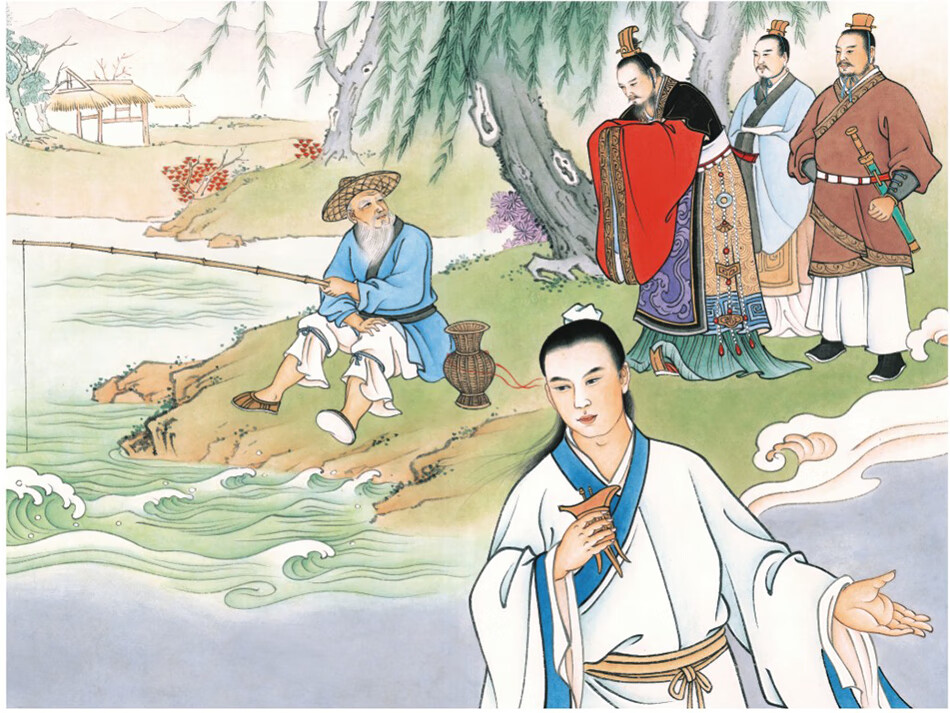 酒文化故事：酒仙传奇（酒仙出世）（彩绘 宣纸）详情图