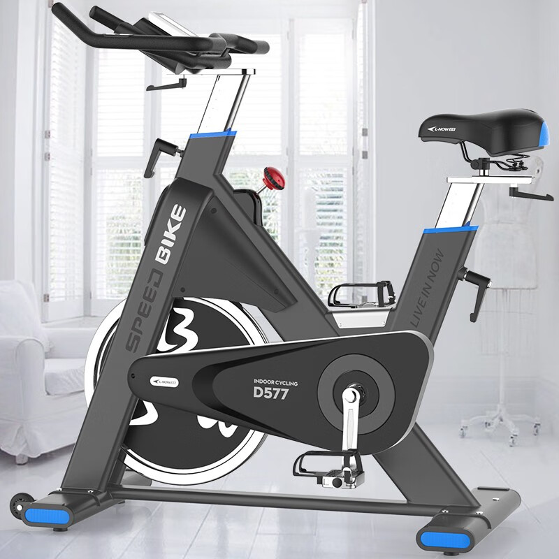 蓝堡健身车室内器材锻炼商务自行车静音家用健身房专用动感单车LD-577蓝色ZS