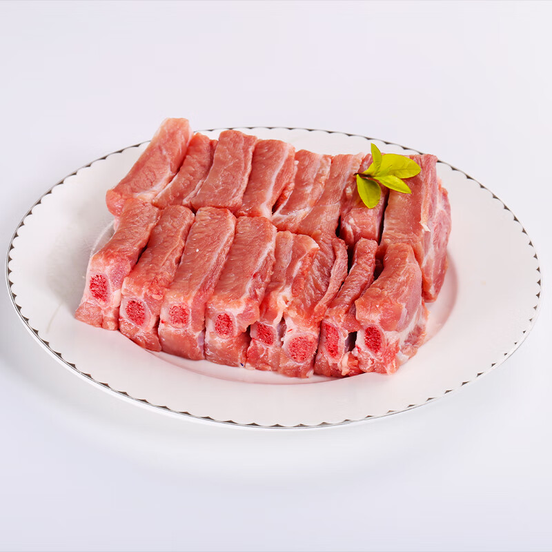 十里馋 黑猪排骨新鲜现杀猪小排纯肋排3斤农家散养土猪肉谷物喂养烧烤