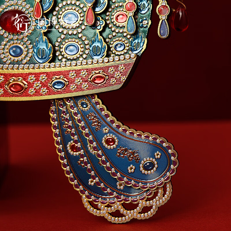 中国国家博物馆孝端皇后凤冠木质冰箱贴博物馆文创创意装饰品送朋友特色礼物 孝端皇后凤冠木质冰箱贴