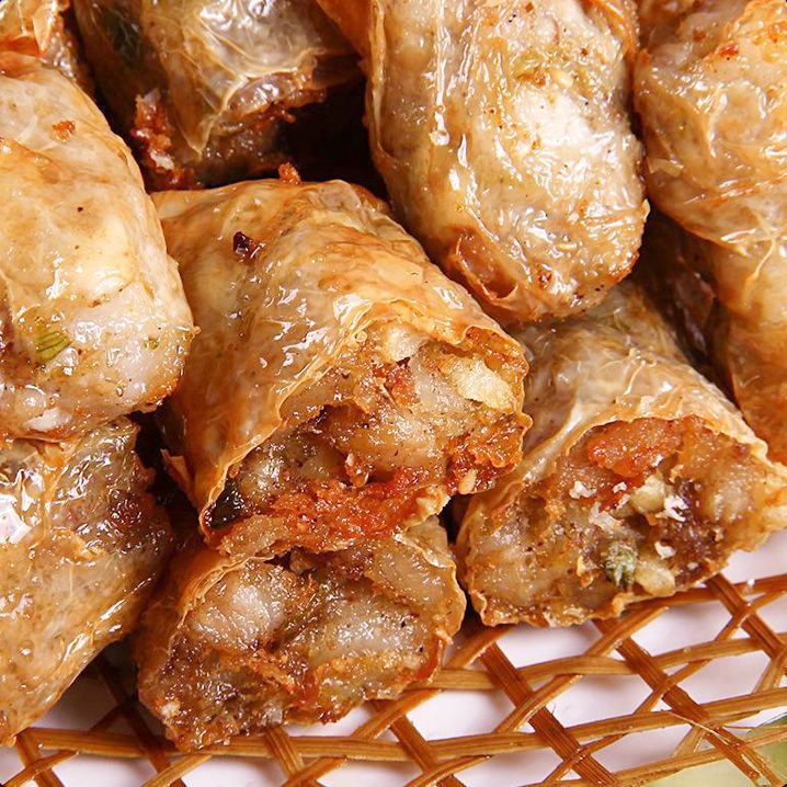 tlxt潮汕油炸手工传统粿肉小吃家庭菜腐皮卷大排档餐厅肉卷马蹄卷