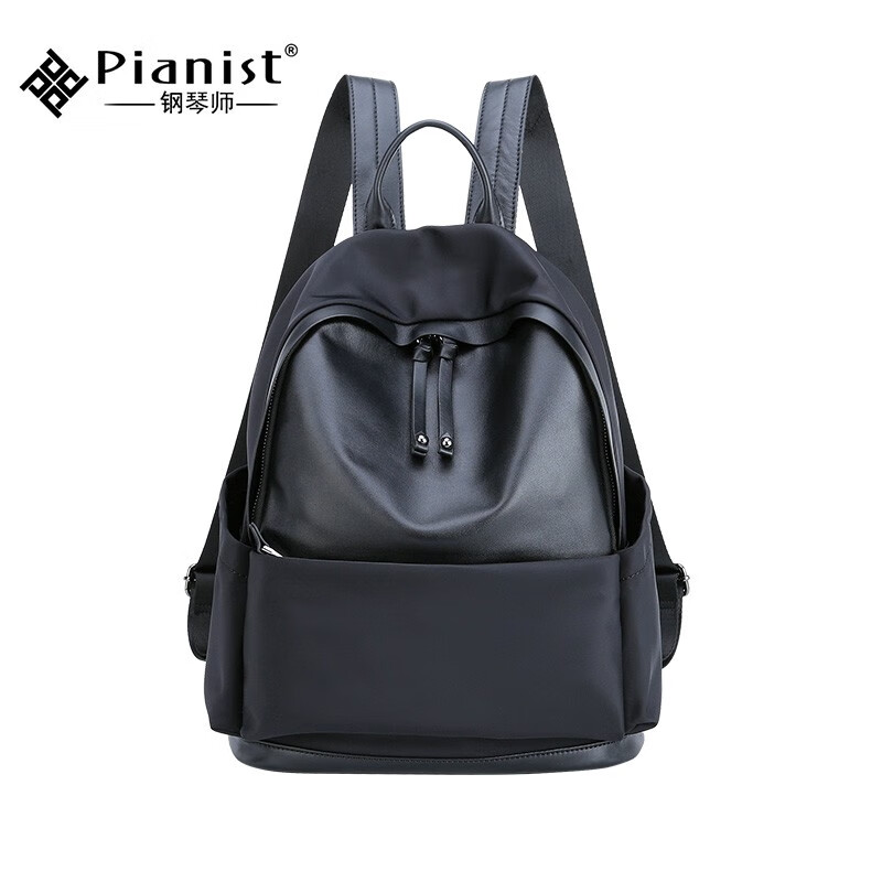 钢琴师牛津布双肩包女16吋电脑包2024新款时尚轻便简约防水女士通勤