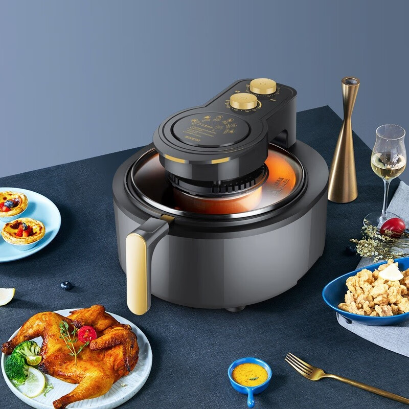 思嘉思达 全景可视空气炸锅 黑色 5.5l