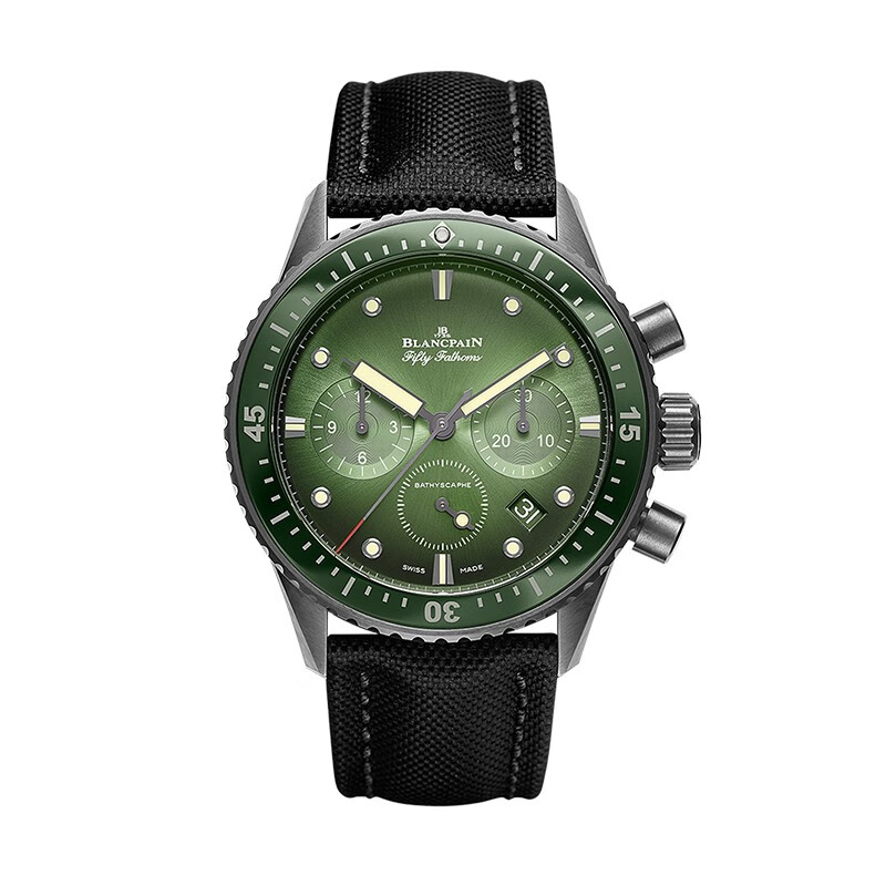 【二手95新】宝珀 五十噚系列 2022年盒证自动机械极光绿男士手表