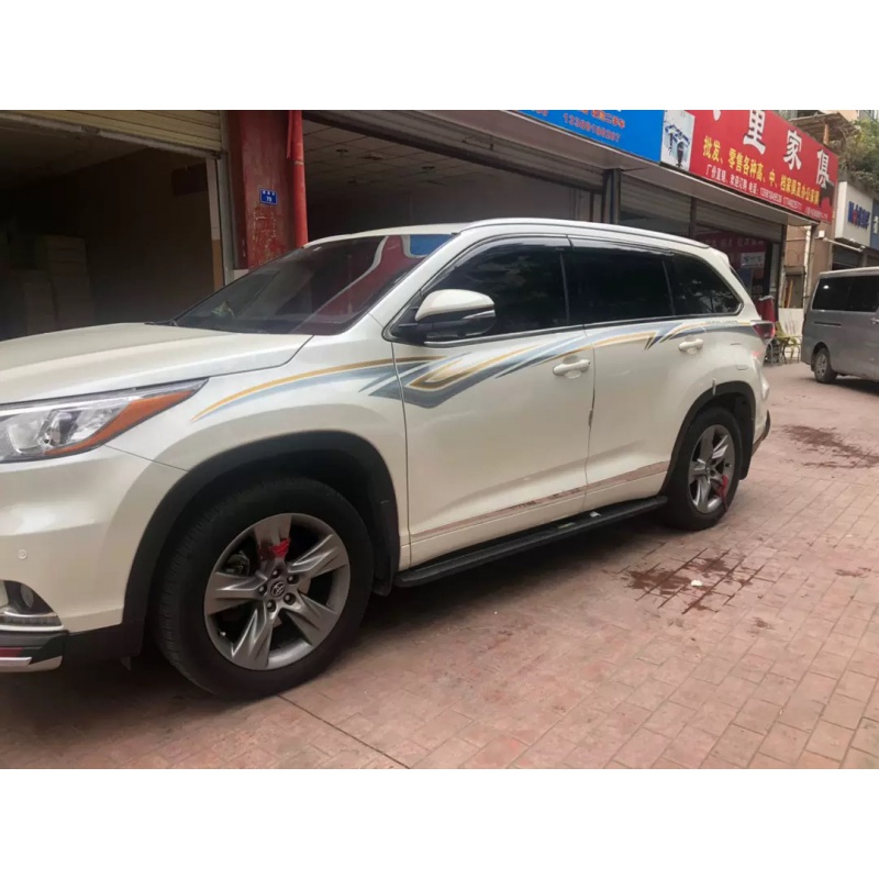 适用15-19款丰田汉兰达车身拉花贴纸汉兰达改装车贴腰线彩条 新款