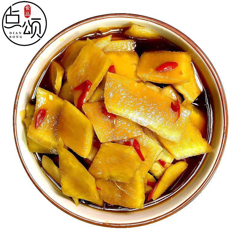 jussmini 香辣萝卜皮下饭菜酱萝卜皮腌菜新鲜咸菜包 萝卜皮2500g/包