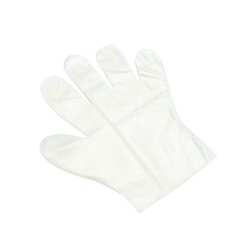 谋福 70 一次性手套 透明餐饮塑料薄膜美发厨房染发 一次性pe手套