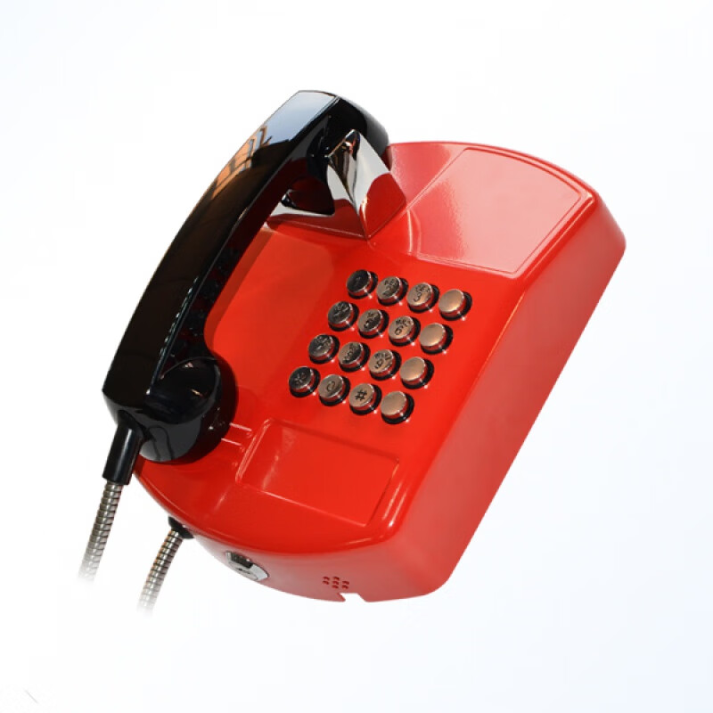 定制校园电话机壁挂式金属公用有线无线情电话无人值守紧急求议价