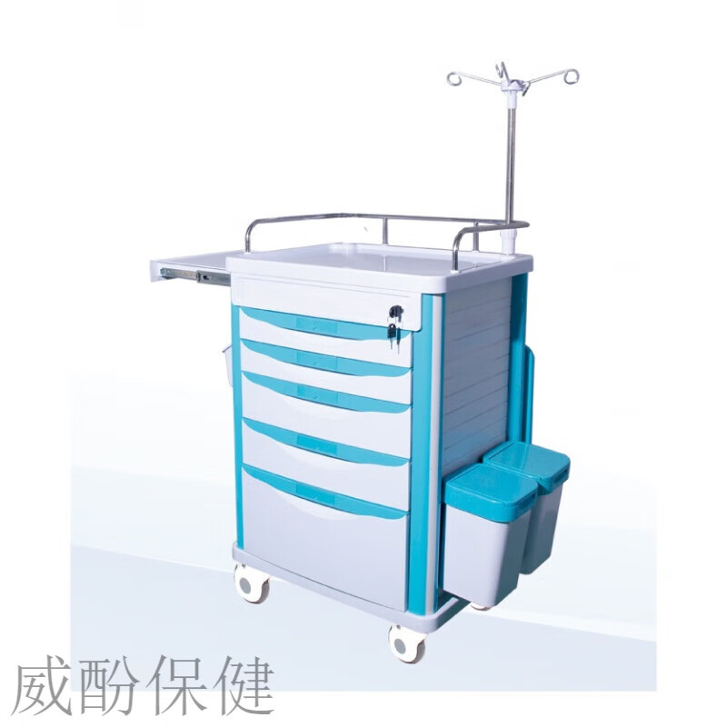 医用abs豪华抢救车急救车多功能药品送药车护理发药车安全锁 625普通