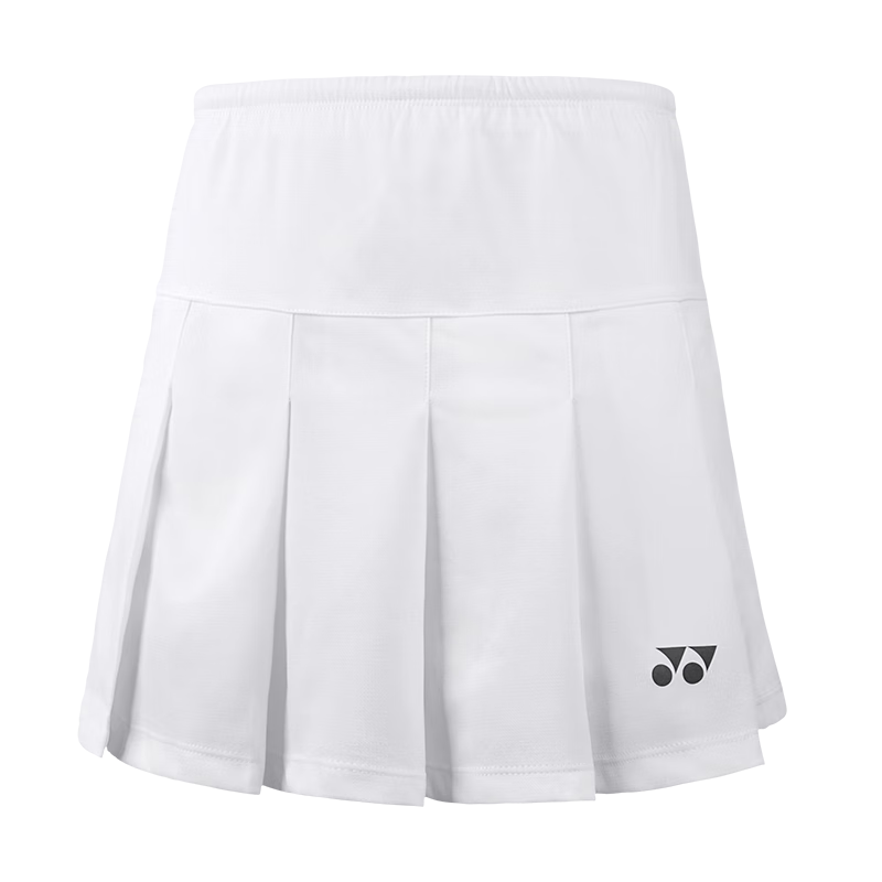 YONEX 尤尼克斯 yy羽毛球服女款220100运动短裙修身显瘦 220100 白色 L