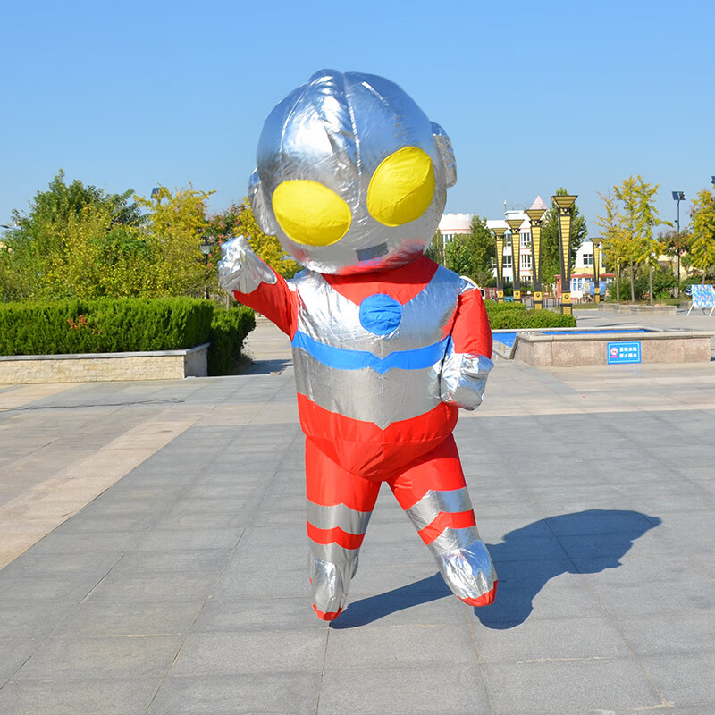 奥特曼充气人偶充气奥特曼卡通气模定制圣诞节老人熊猫企业logo吉祥物