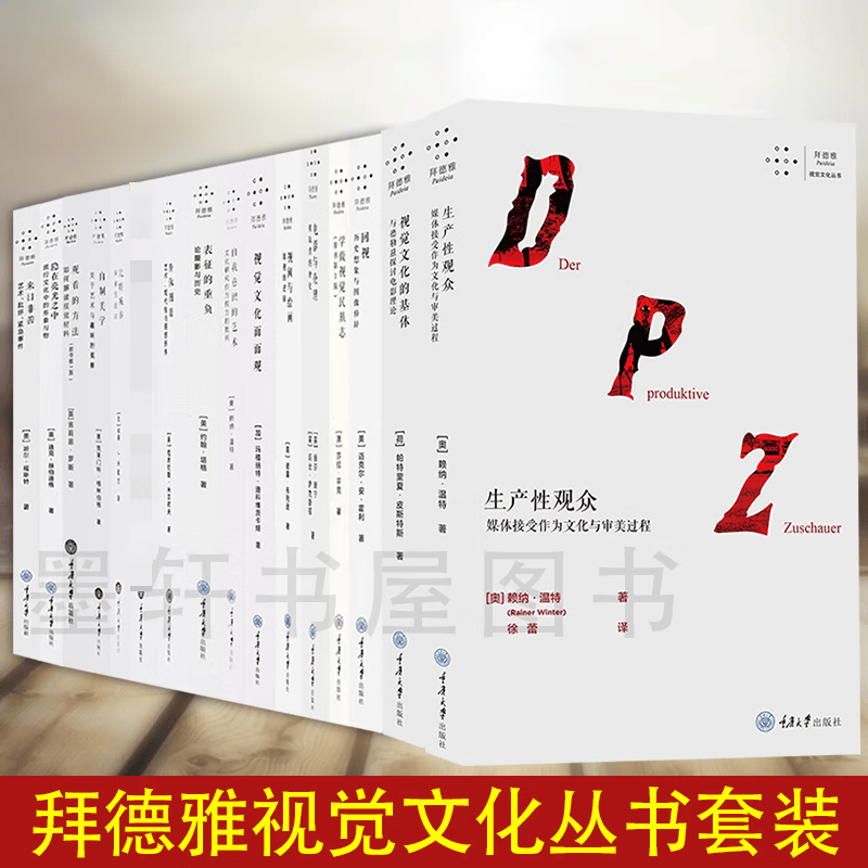 拜德雅视觉文化丛书（套装共25册）：流动不居+生产性观众+视觉文化的基体+低垂之眼+绘画是什么+观看的方法+回视+学做视觉民族志+身体图景+自制美学+看的权利+21世纪图像+消费图像+图题等 重庆大学