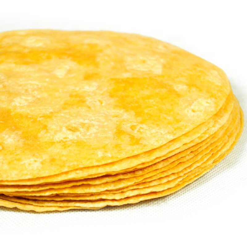 塔可饼皮taco玉米饼6英寸黄色851g 60片墨西哥玉米卷饼塔可西餐面饼
