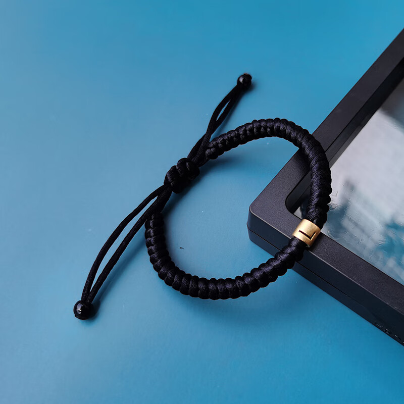 岑枫 头发编手链青丝结发手绳情侣diy编织材料字母转运珠编绳男女 注