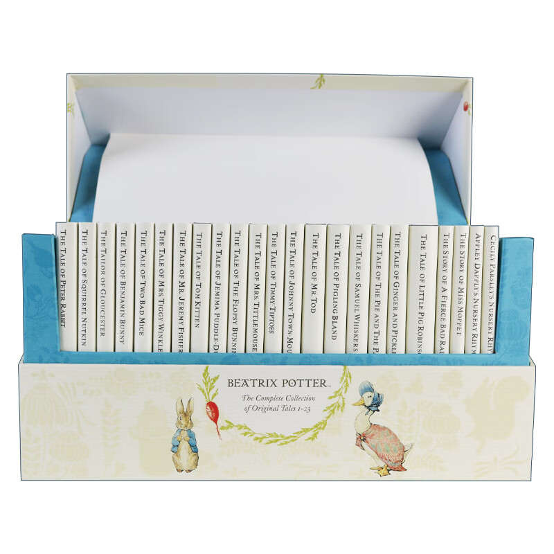 The World of Peter Rabbit 23 Vol Box Set White Jacket 英文原版绘本 彼得兔1-23本 精装盒装 小开本 英文版 进口英语原版书籍