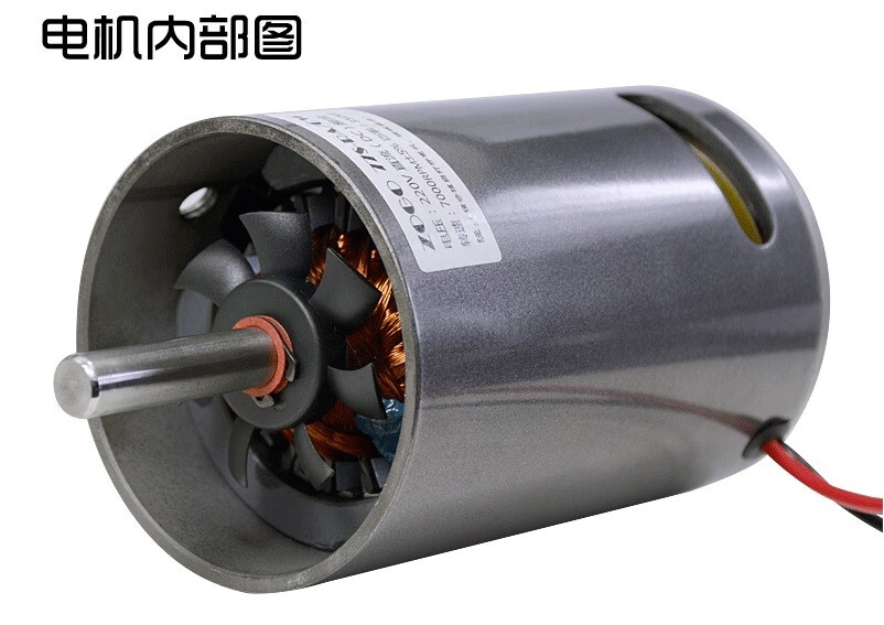 直流220v350w680w高转速正反转轴承带风扇砂带机珠电机马达送桥 wss