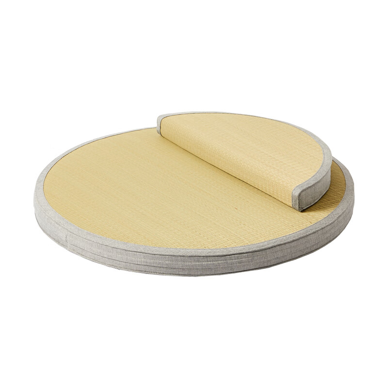 定坐天然椰棕打坐垫家用禅修寺庙冥想静心坐禅 坐圆形灰色 45*20*4