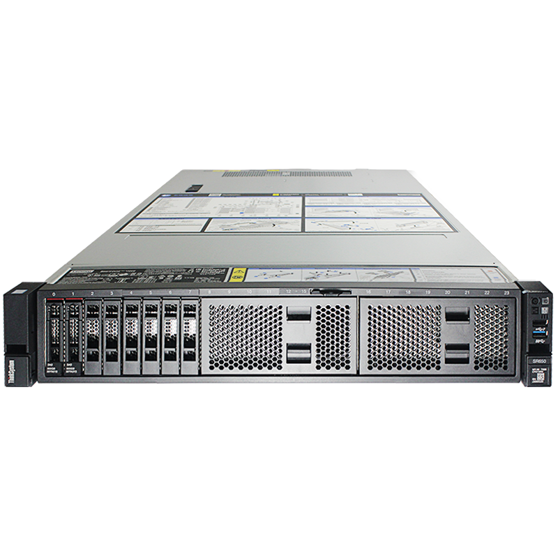 联想（Lenovo）SR658 2U机架服务器 高性能计算服务器 2颗至强金牌5117/6*32G/960G+2*1.2TB/R730-8i/750W  