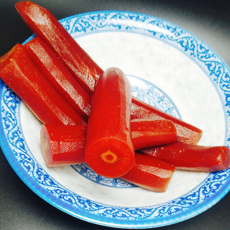 哺食旺开封杞县酱胡萝卜甜面酱腌制的胡萝卜500g农家自制咸菜酱萝卜