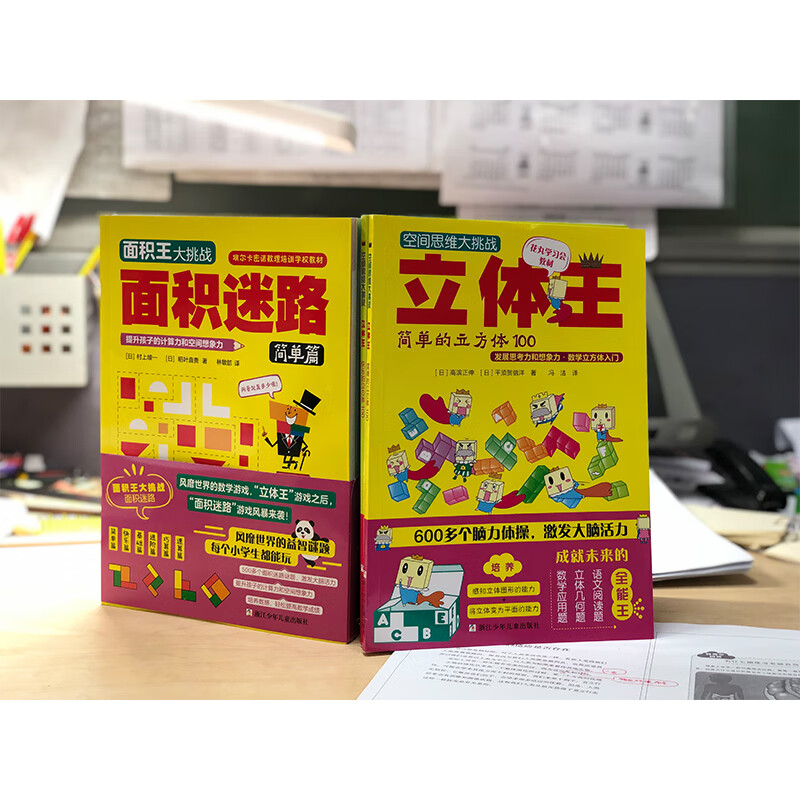 立体王面积王14册套装三维空间思维平面思维数学逻辑手工益智