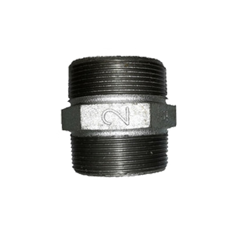 无上铸业 玛钢管件镀锌外丝 暖气水暖管件铁外丝对丝内丝直接 dn25 一