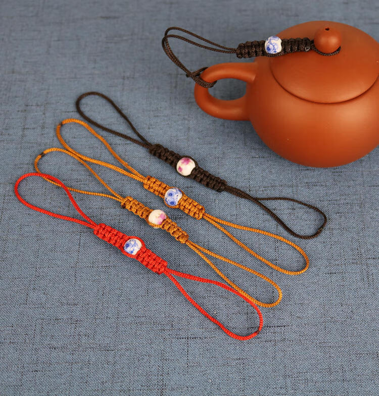 赢容 紫砂壶盖绳子 茶壶绳 绑茶壶绳子 茶壶绳子  紫砂壶绳子高档