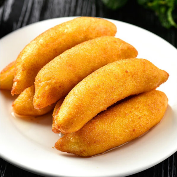 油炸香蕉脆皮香蕉速冻食品酒店饭店餐饮用特色半成品300g*2袋早餐糕点