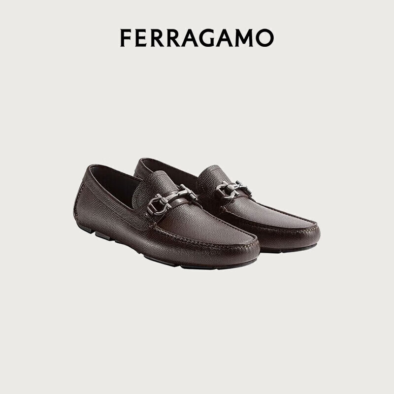 菲拉格慕（Ferragamo）男士驾车鞋 0671733_3E _ 70（礼物送男友）礼盒