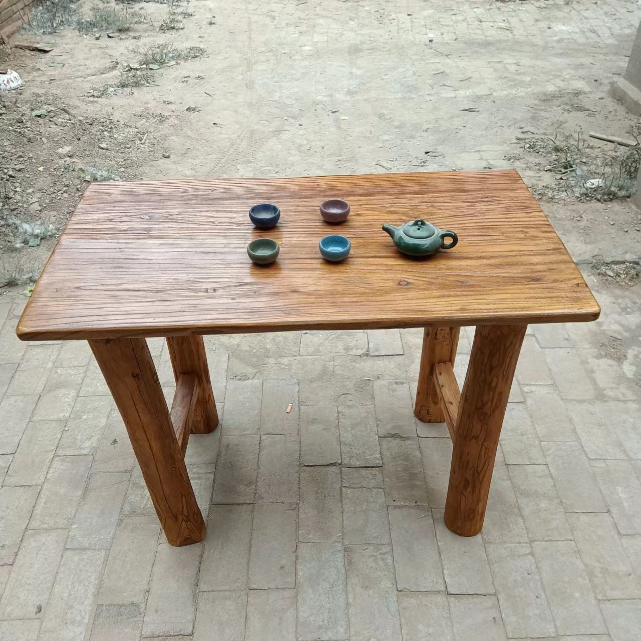 老榆木茶桌