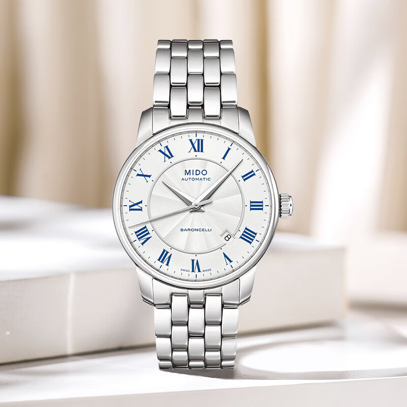 美度(mido)瑞士手表贝伦赛丽系列 全自动机械男士商务腕表 m8600.4.