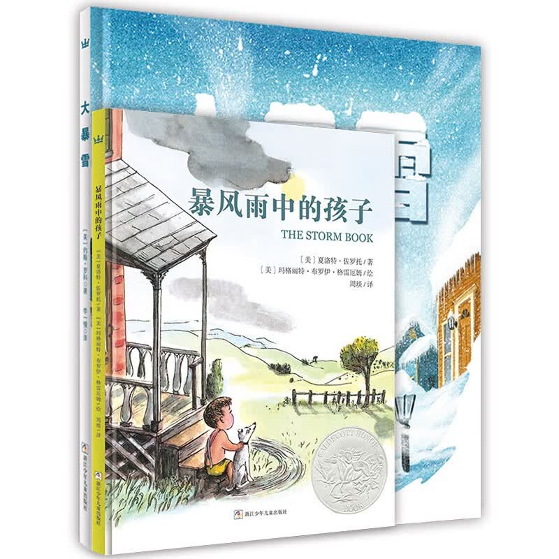 在暴风雨大暴雪中遇见成长全2册 让孩子懂得观察和体察生活中的美，懂得在灾难中互相帮助，在暴风雨雪怎么看?
