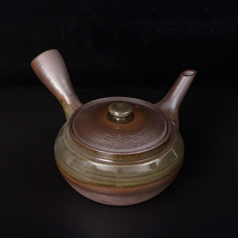 乙御前日本进口茶具万古烧织布丸茶壶紫砂过滤日式茶具横手急须过日本