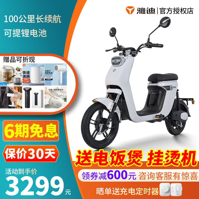 雅迪欧逸/欧致新国标电动自行车48v24ah可提锂电池轻便代步踏板车通勤