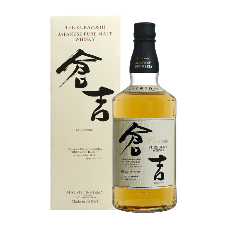 仓吉（KURAYOSHI）【原瓶进口】纯麦威士忌洋酒日本威士忌700ml 仓吉纯麦威士忌700ml