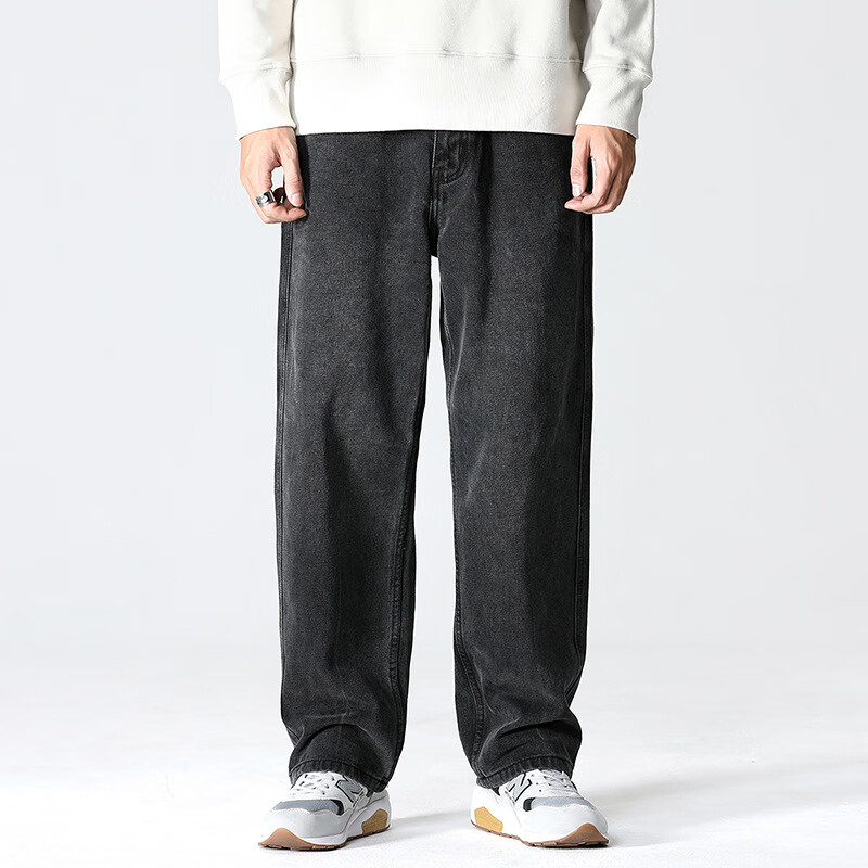 andseeyou品牌 男士牛仔裤 国潮服装2023秋季时尚潮流百搭商务休闲