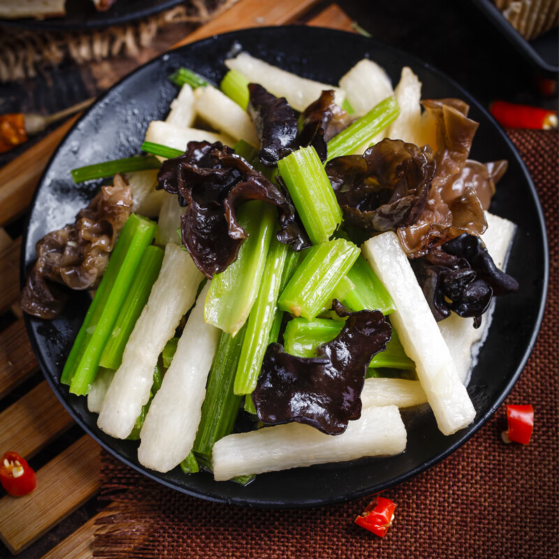 禾澹黑木耳东北特产干货100g*5包无根黑木耳秋木耳菌菇火锅食材