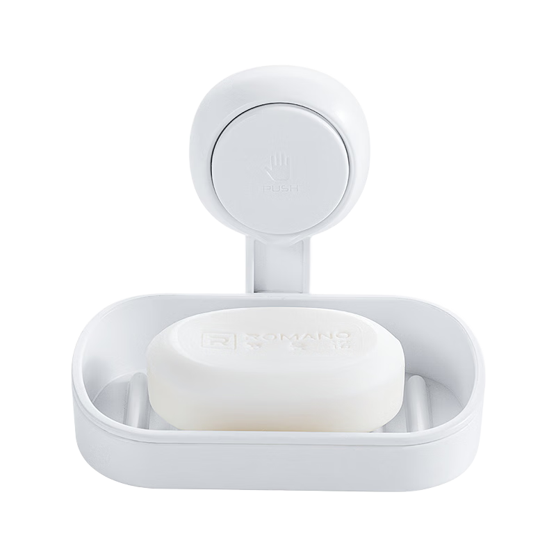 TAILI 太力 香皂盒肥皂盒壁挂卫生间浴室置物架免打孔吸盘沥水肥皂香皂架1个