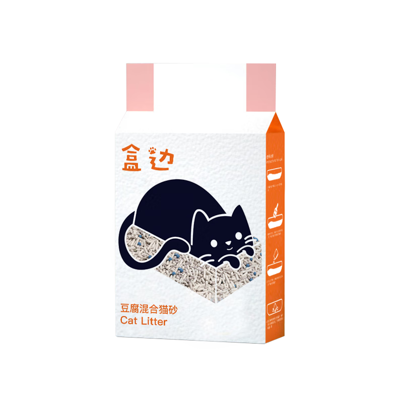 盒边豆腐低尘高效结团除臭猫砂奶香猫沙整箱 【奶香味】混合猫砂2kg*4袋