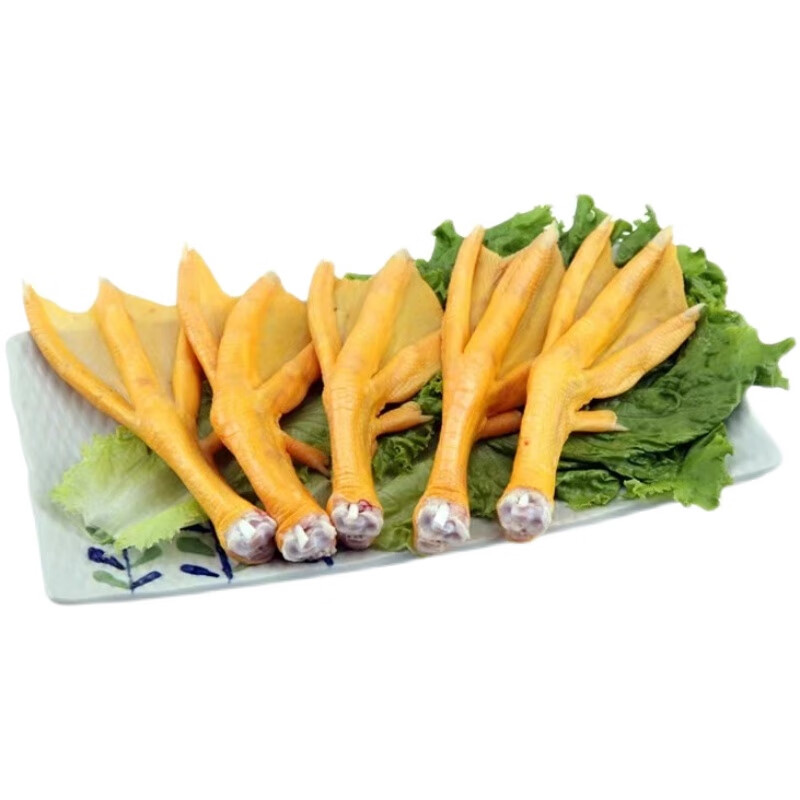 橙伯乐六和新鲜黄皮鸭爪20斤带皮鸭脚速冻网红鸭掌5/10斤螺蛳粉专用