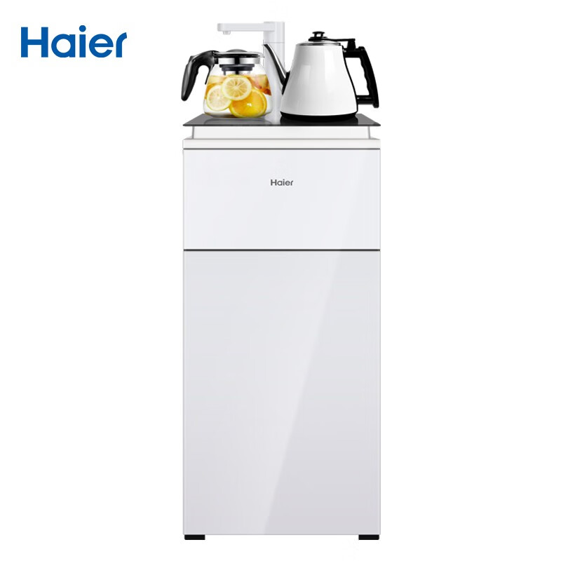 海尔（Haier）温热型饮水机全自动家用茶吧机YR1682-CB（升级白)自动上水智能触控水开即停恒温保温