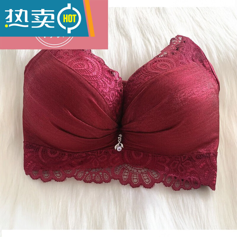 萌弘旦加厚文胸超厚馒头杯小胸聚拢显大内衣女小胸聚拢调整超厚特厚