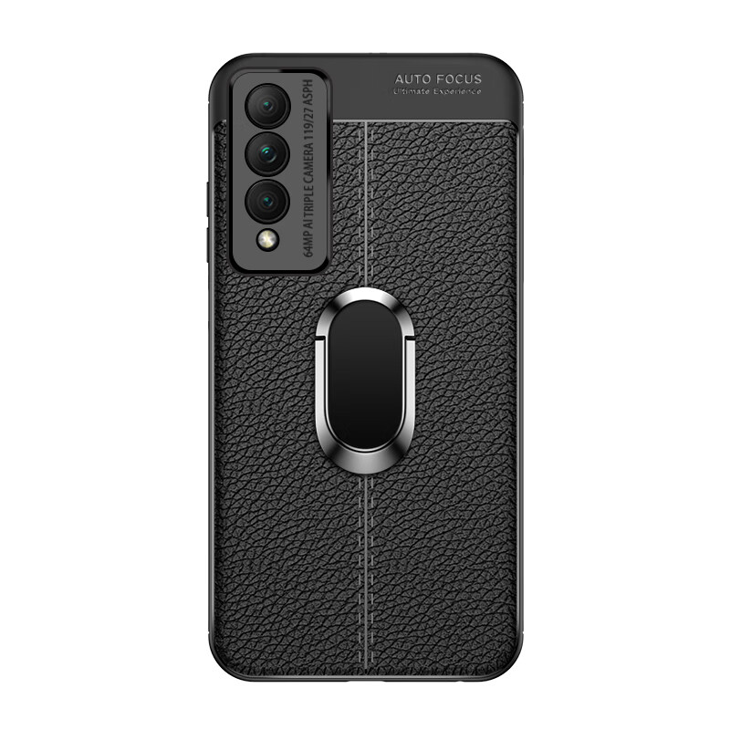 睿思派 适用华为nzone s7pro 5G手机壳皮纹SP200磨砂硅胶软智选nzones7pro+ 智选s7pro【磁吸版】酷睿黑+全屏膜