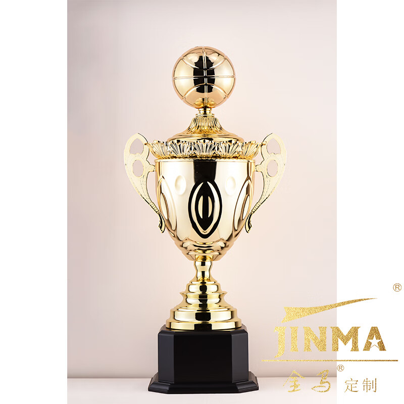 jinma定制 金属篮球奖杯 篮球奖杯 mvp 助攻王篮板王 30147 金色