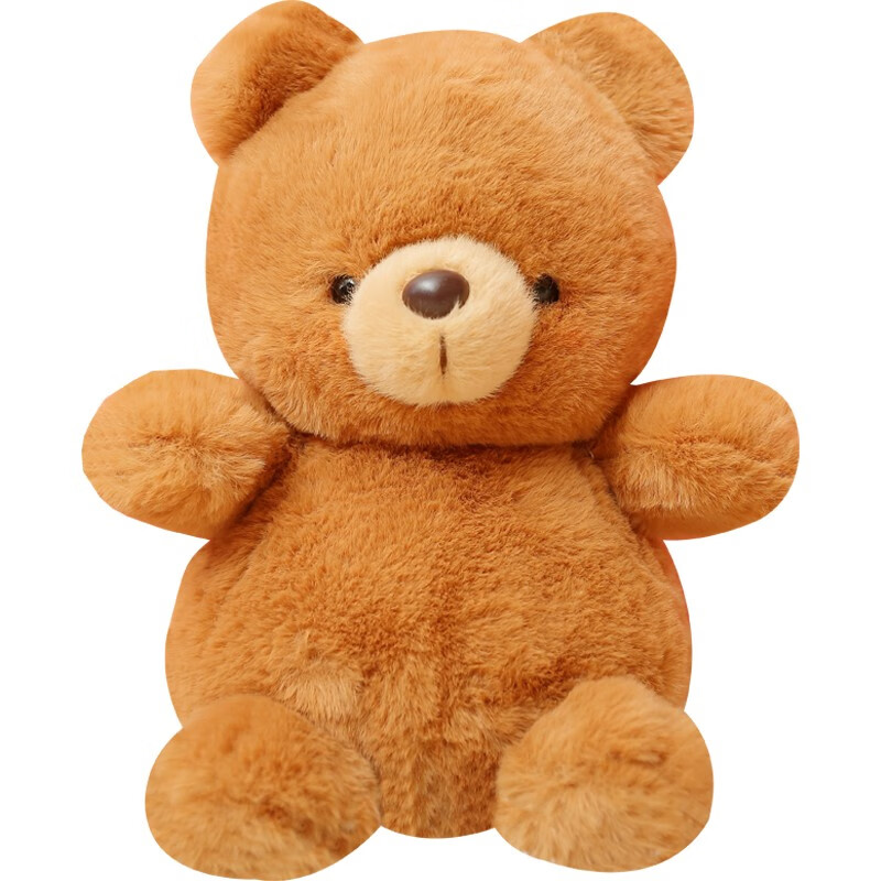 威尔通(WELTSTON) 泰迪熊抱抱熊公仔毛绒玩具玩偶抱枕陪睡布娃娃生日礼物女生 波克熊黄棕色23cm