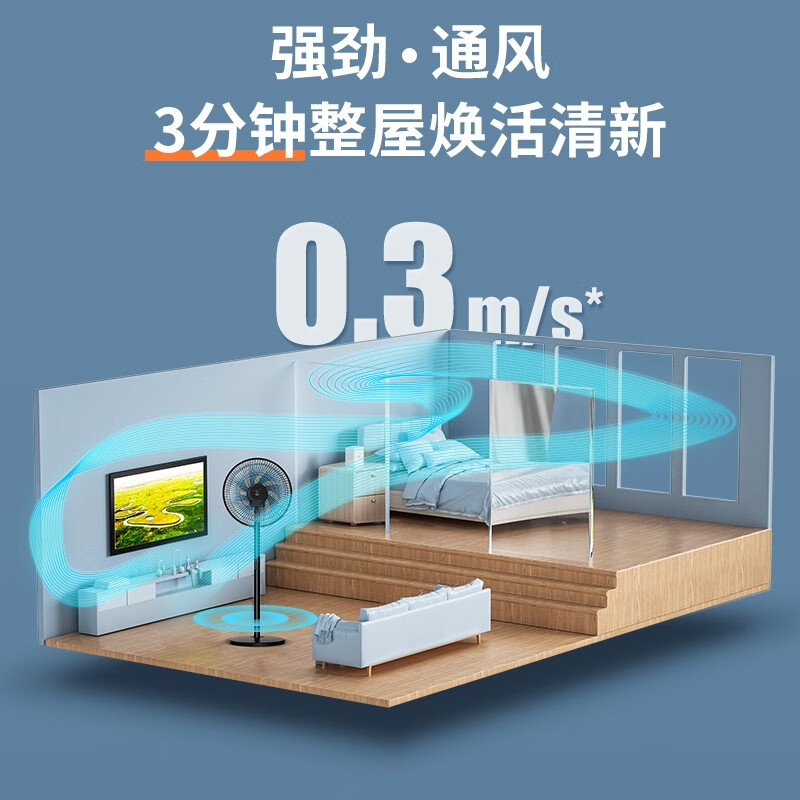钻石牌(DIAMOND)风扇落地扇电风扇家用落地风扇办公轻音节省办公室立式风扇客厅大风力定时遥控机械摇头电扇 FS-35B【八叶/机械】