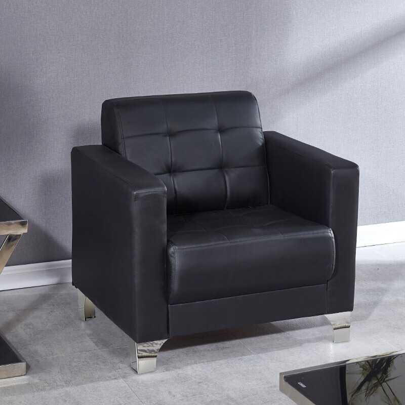 勤一 办公沙发商务接待皮沙发单人沙发椅多人位小户型组合办公家具