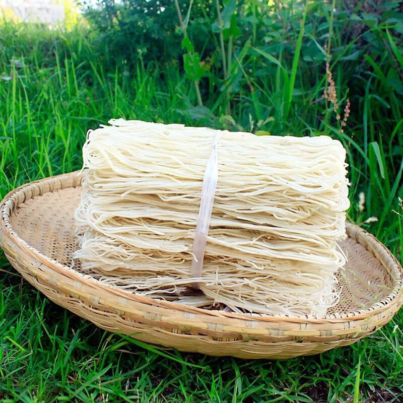 虎钢馋湖北黄冈蕲春特产纯大米手工横车酸米粉干货米线炒粉粗粉 900克